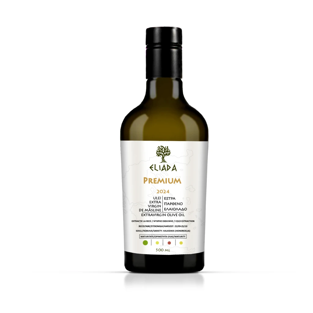 Ulei de măsline extravirgin Eliada Premium — cules manual